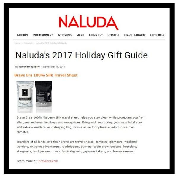 Media Feast secured Brave Era a feature in Naluda's holiday gift guide.