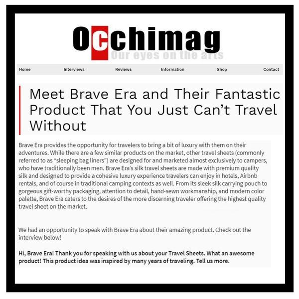Media Feast secured a feature for Brave Era on Occhi magazine. 